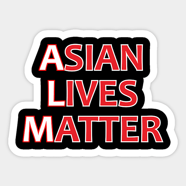 asian lives matter Sticker by Abd Official Store